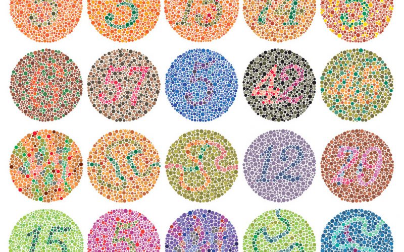 A color blind test chart